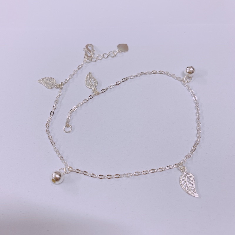 Lắc chân lá bạc ta xinh xắn LINH MIU SILVER