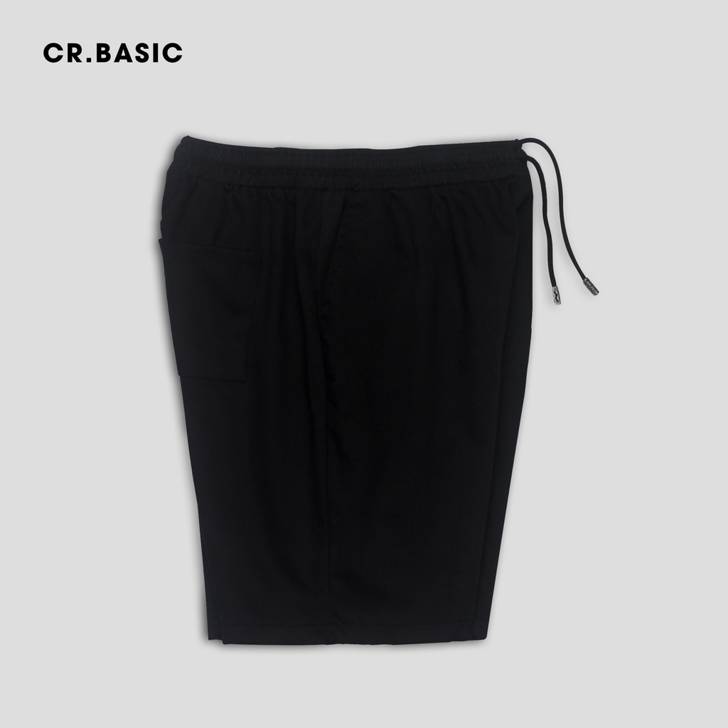 Quần short kaki nam nữ CR.BASIC mềm mịn quần sóoc ngắn màu đen unisex trẻ trung sooc nam cao cấp