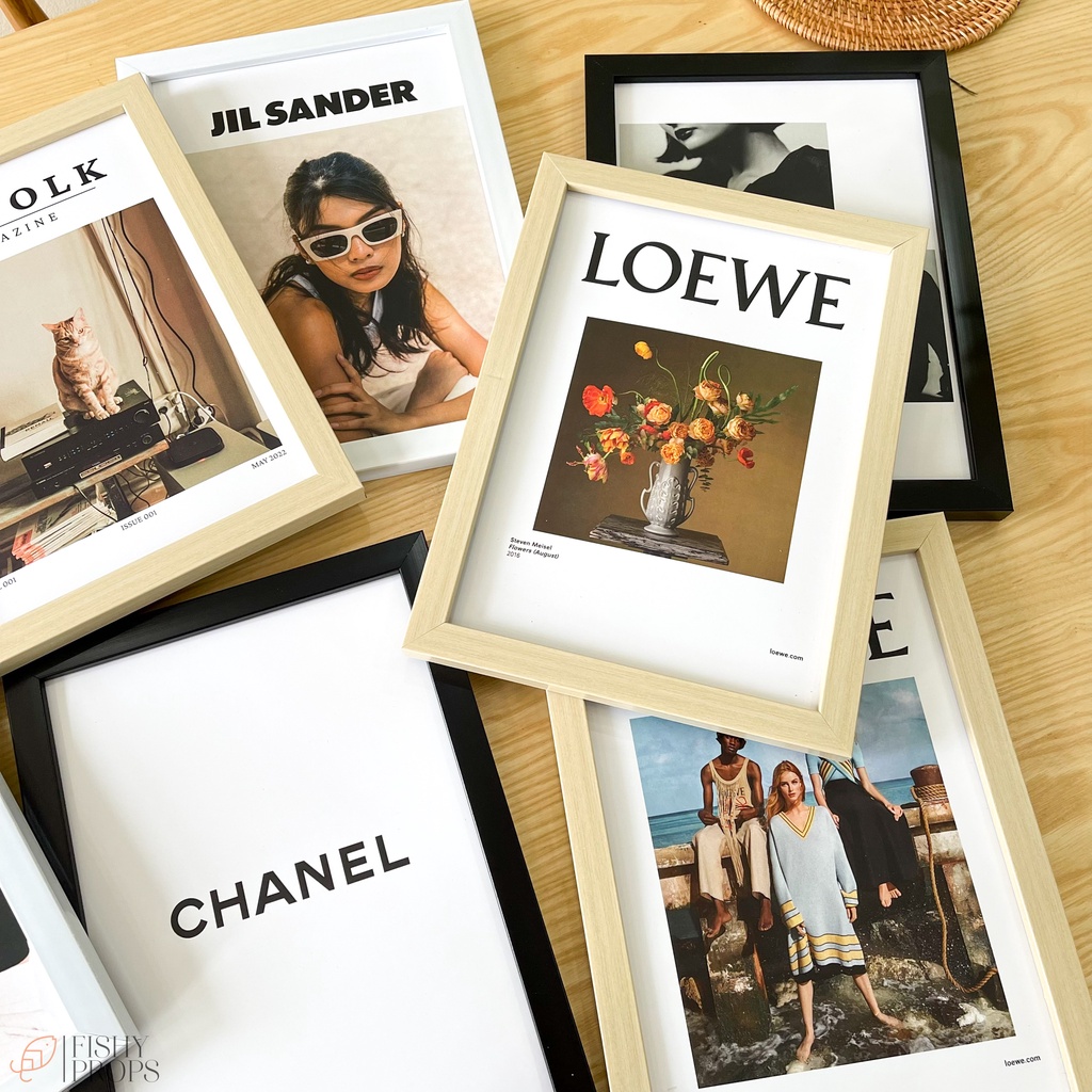 Khung Kèm Tranh Trang Trí Hình Hot Trend Thương Hiệu Đạo Cụ Chụp Ảnh Decor Nhà Cửa Hàng