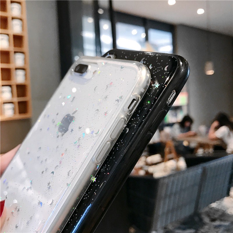 Ốp điện thoại trong suốt thời trang kim tuyến cho iPhone 11 Pro Max XS Max XR XS 6 7 8 Plus | BigBuy360 - bigbuy360.vn