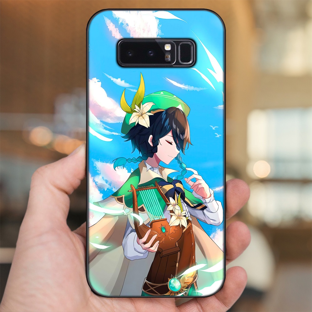 Ốp lưng Samsung Note 8 viền đen in hình Venti Genshin Impact