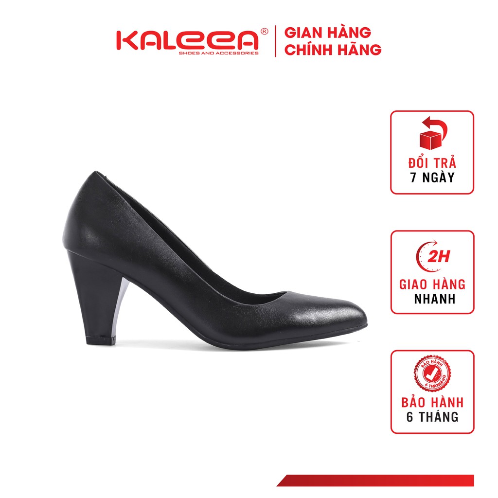 Giày Cao Gót Mũi Nhọn KALEEA UK1919 Đế Gót Trụ Đúc Cao 7p