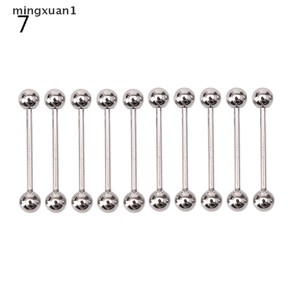 Set 10 Khuyên Tai Thép Không Gỉ Cá Tính mingxuan1