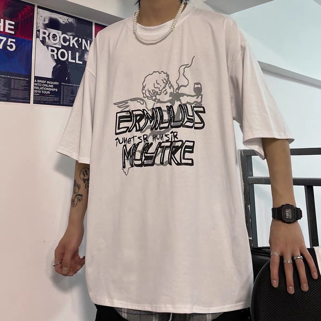 Áo thun tay lỡ form rộng unisex HM1986 3133