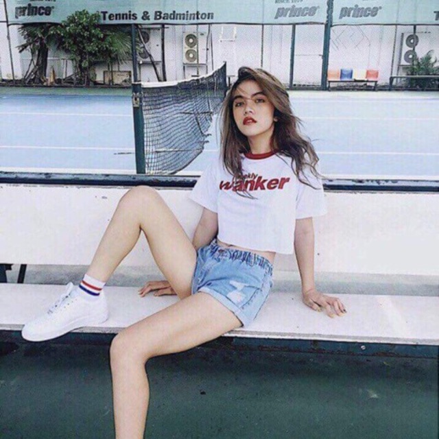 Áo Crop Top wanker ( kèm ảnh thập phía sau)