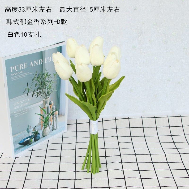 Bó Hoa Tulip Giả Phong Cách Hàn Quốc Dùng Trang Trí Đám Cưới/Chụp Ảnh