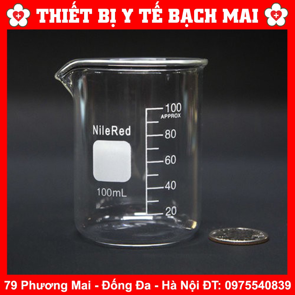 Cốc Đong Thủy Tinh Thí Nghiệm Từ 5ml - 100ml