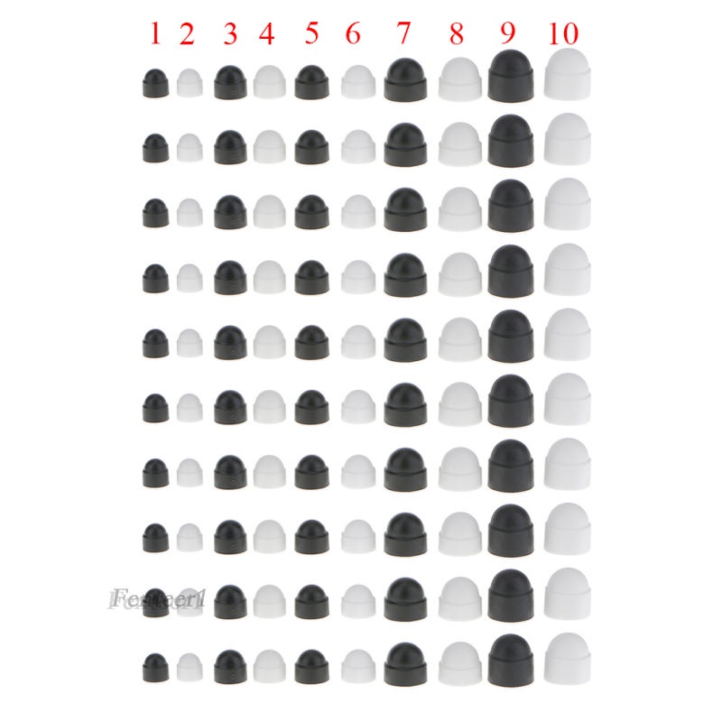 Bộ 10 Ốc Vít Đầu Lục Giác M6x10mm Màu Đen Chuyên Dụng