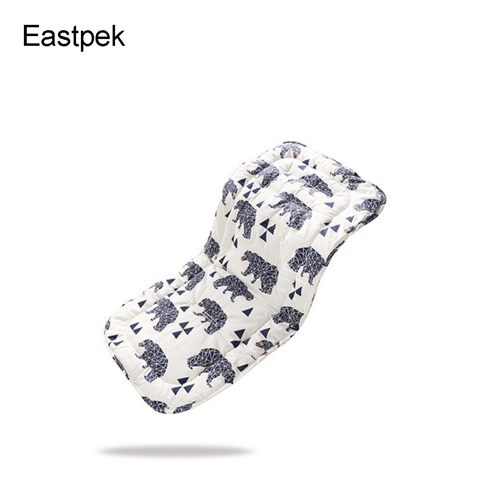 Đệm Lót Xe Đẩy Em Bé Bằng Cotton Có Thể Đảo Ngược