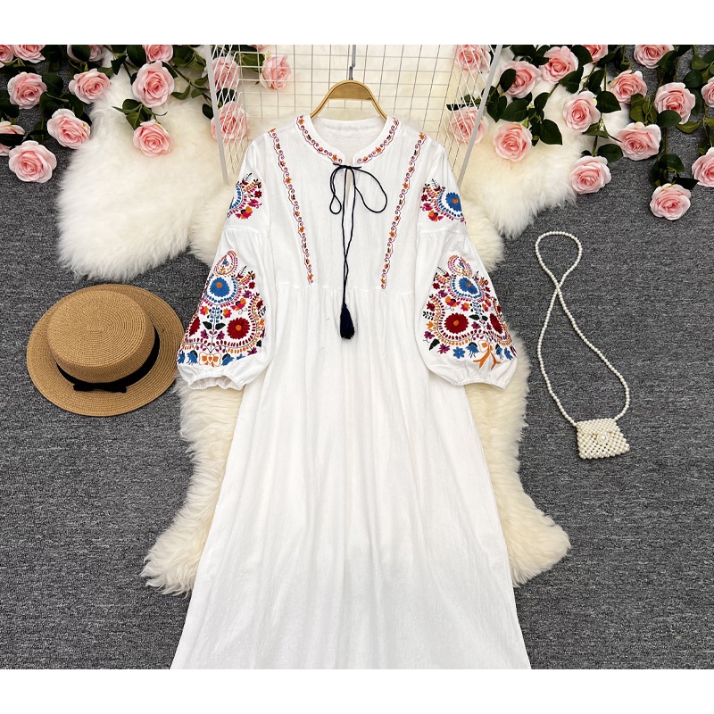 Váy boho thêu sắc nét siêu đẹp