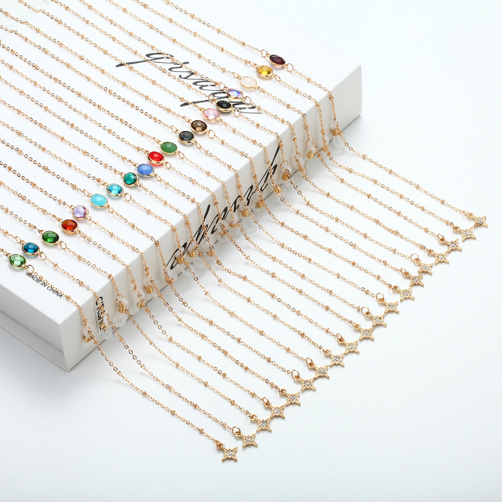 Dây Đeo Mắt Kính Bằng Kim Loại Phong Cách Vintage Thời Trang