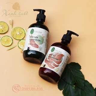 Combo gội xả thảo mộc- tóc suôn mượt, phục hồi hư tổn, thơm thảo mộc tự nhiên- herbal shampoo