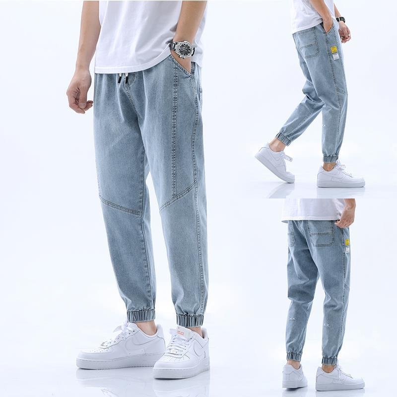 Mới Quần Đùi Jean Dáng Rộng Phong Cách Hàn Quốc Dành Cho Nam
