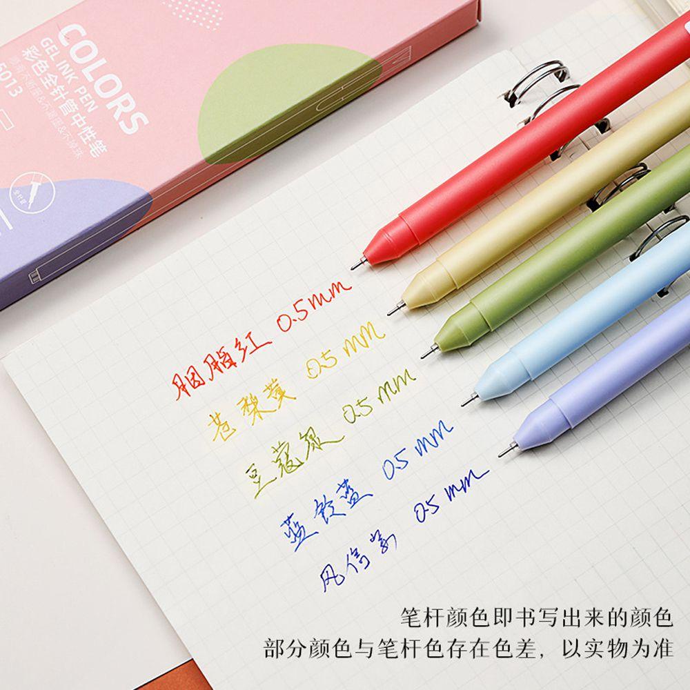 Hộp 5 Bút Mực Gel Kiểu Dáng Retro