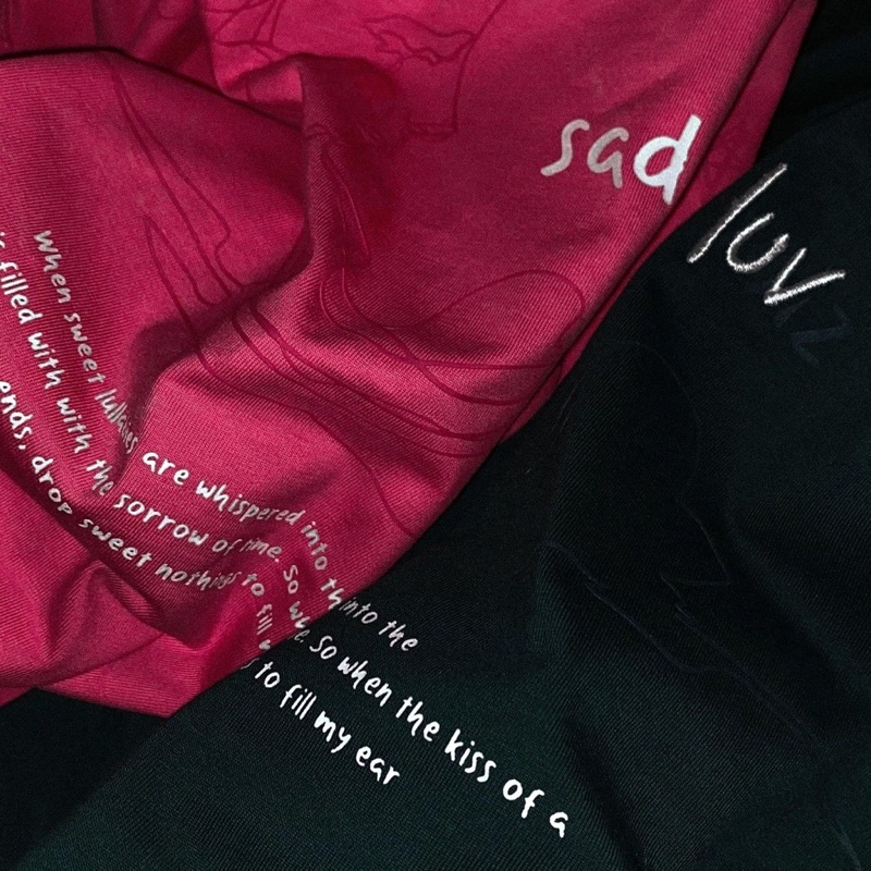 Áo thun SADBOIZ SADLUV mallard green&amp;pink SADBOIZAINTCRY ( Ưu đãi tặng kèm box+sad tote bag có giới hạn)