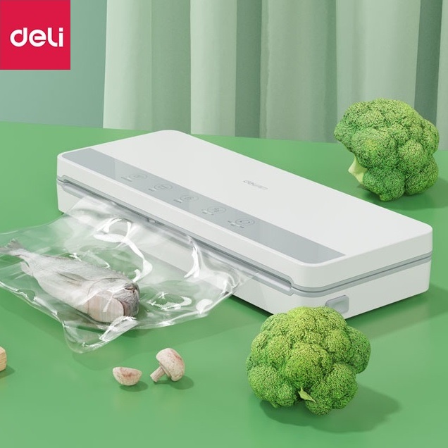 Máy hút chân không và hàn miệng túi cao cấp DELI 14898 Dễ dàng sử dụng, bảo quản - Bảo hành 1 năm
