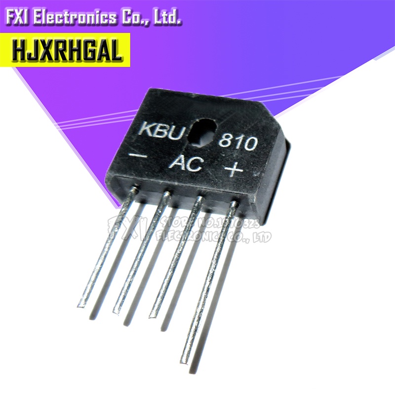 Set 10 Đi Ốt Cầu Chỉnh Lưu KBU810 KBU-810 8A 1000V