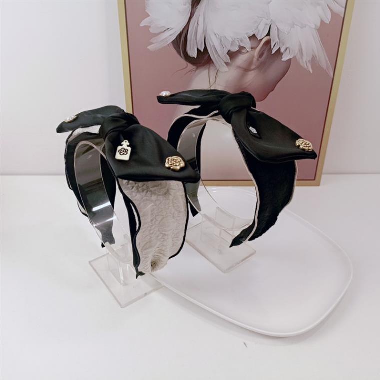 Bờm tóc băng đô cài tóc Chalen thắt nơ, viền ren to bản thời trang Hàn Quốc, June Accessories