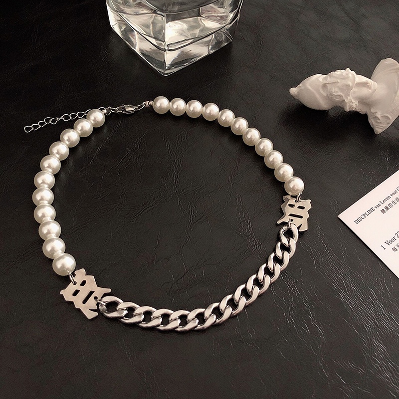 Vòng cổ Đính Ngọc Trai Phong Cách Âu Mỹ Thời Trang Cao Cấp