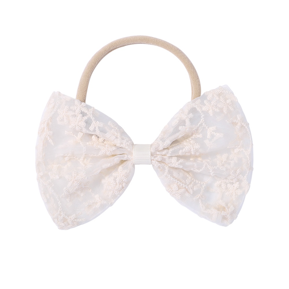 Dây cột tóc đính KIDSBOWS nơ ren hoa dễ thương cho bé