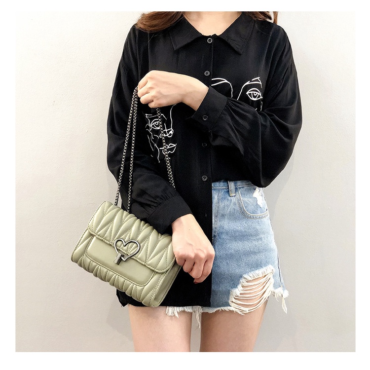 Túi Đeo Chéo Thời Trang HQ Khóa Tim [HÀNG CAO CẤP]