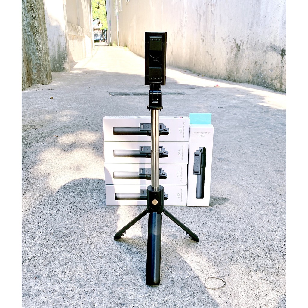 Gậy K07, Gậy Chụp Hình, Tripod 3 Chân Đa Năng, Có Remot Bluetooth, Điều Chỉnh Độ Cao | BigBuy360 - bigbuy360.vn