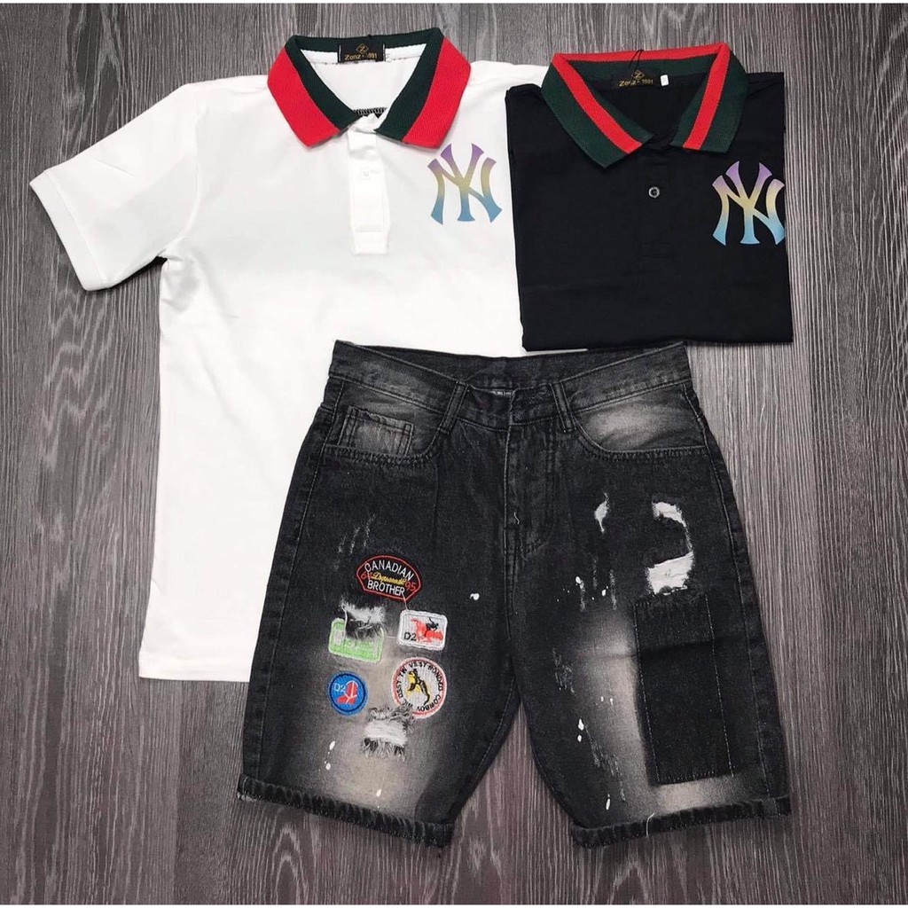 Quần short nam!Quần jean nam ngắn thêu logo  cao cấp giá rẻ. | BigBuy360 - bigbuy360.vn