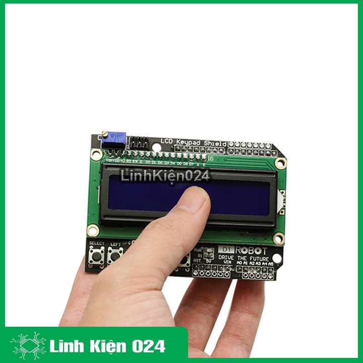 Màn hình LCD1602 chắn phím Keypad Shield đèn nền xanh dương dành cho robot