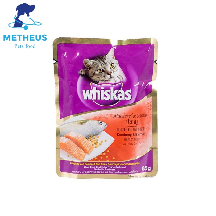 [RẺ VÔ ĐỊCH]  Pate Cho Mèo Con(2-12 tháng tuổi) Whiskas Junior Tuna 85g  - Metheus shop