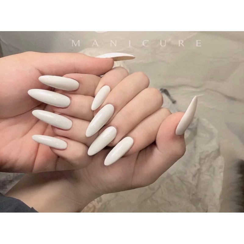 Sơn gel màu trắng sữa hiệu haokou