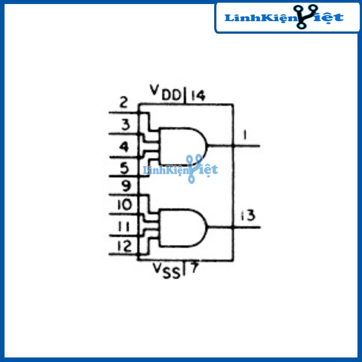 Chíp CD4082BE DIP14