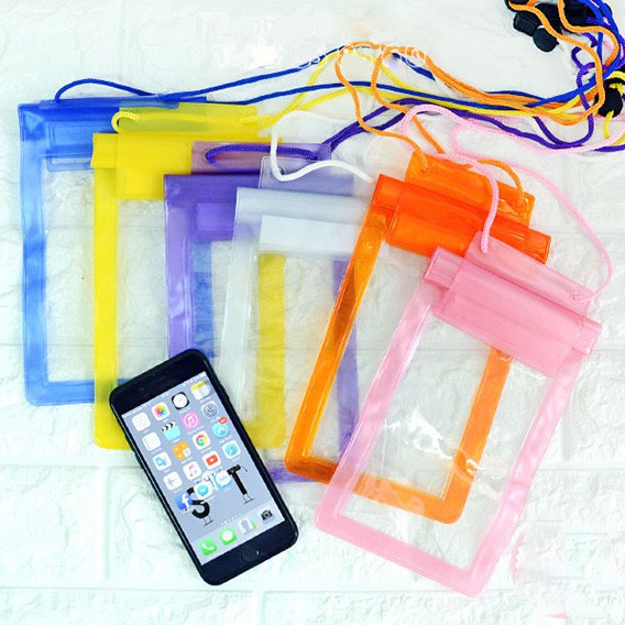 Túi chống nước điện thoại - Màu sắc đa dạng Ngẫu nhiên - Loại lớn dùng cho tất cả các kích cỡ điện thoạii