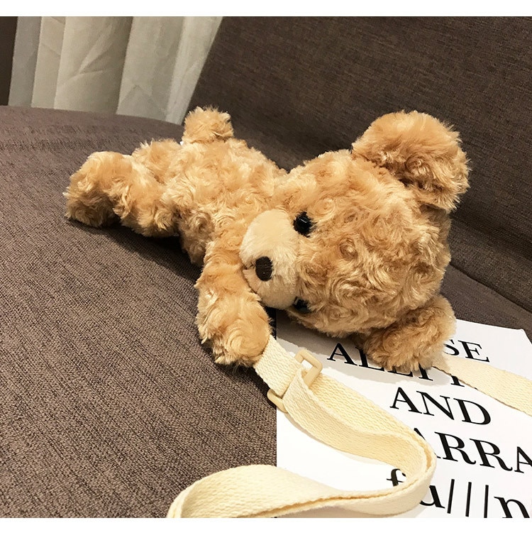 Ba Lô Gấu Teddy Nhồi Bông Dễ Thương Cho Bé