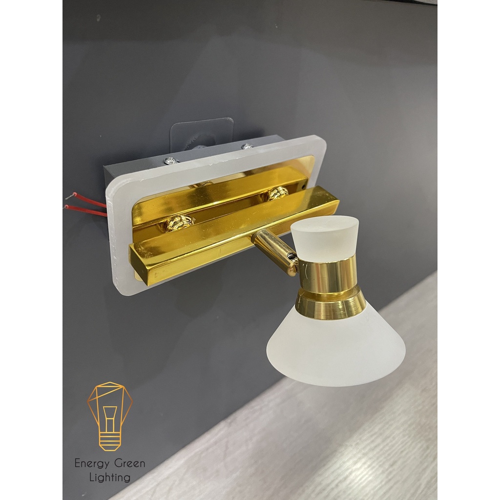 Đèn soi tranh - Đèn rọi gương Energy Green Lighting Led 1 Đèn chiếu sáng 7475-1 - Điều chỉnh góc chiếu - 3 Chế độ ánh sá