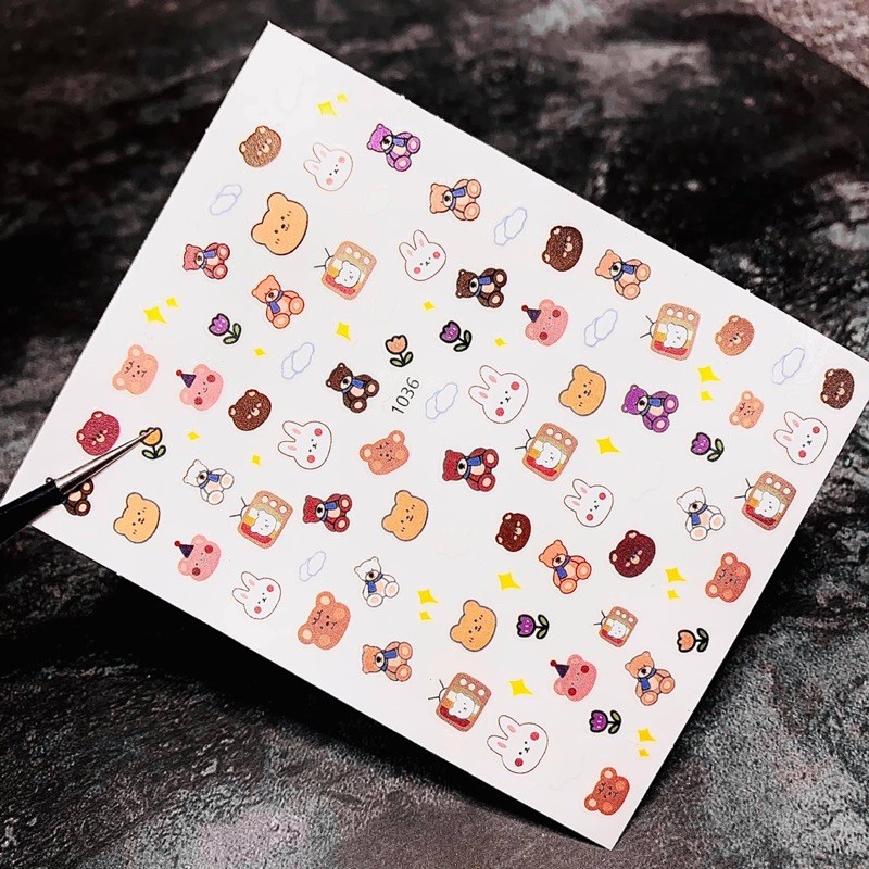 Hình dán trang trí móng tay. stichs trang trí móng. stichs nail