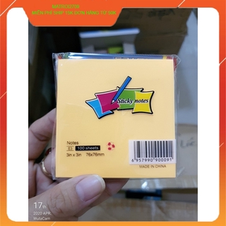 [HCM] Giấy Ghi Chú, Giấy Note Dạ Quang Đủ Kích Thước