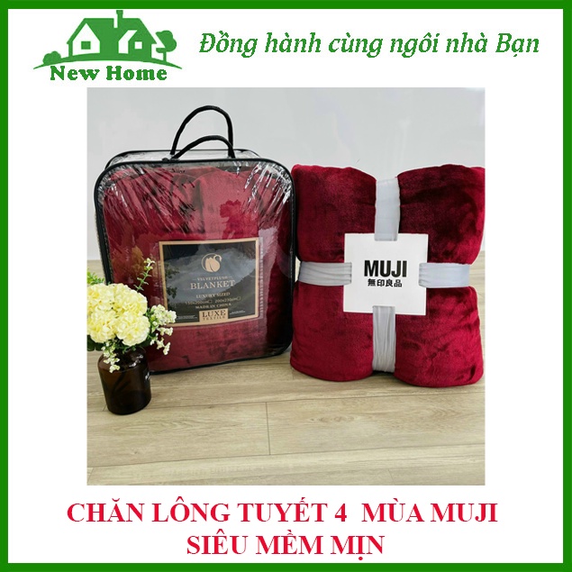 New Homes Chăn lông tuyết Muji 4 mùa siêu mềm mịn
