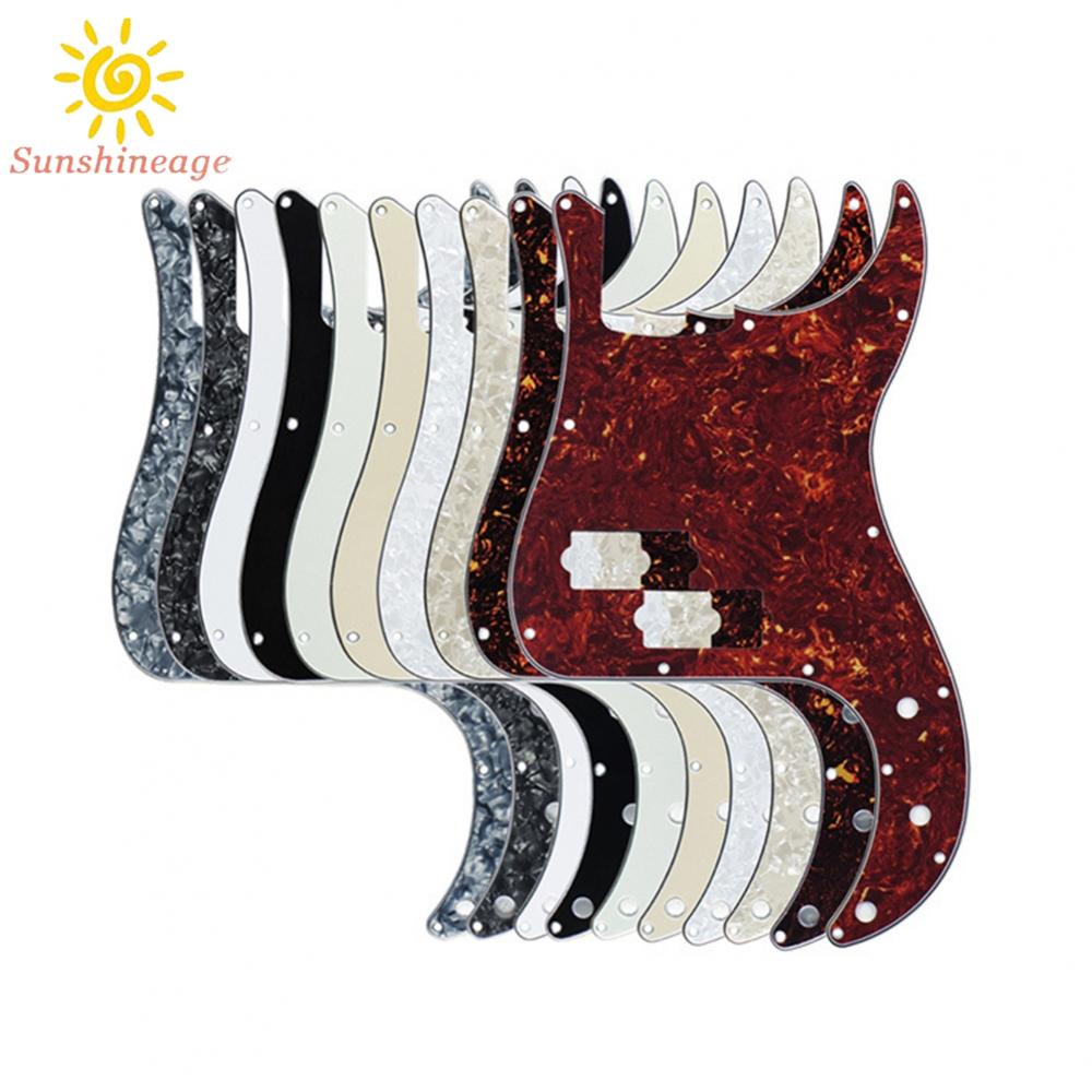 SUNAGE- ~Bass Pickguard Aged White Black Black Pearl Celluloid Dark Brown Tortoise