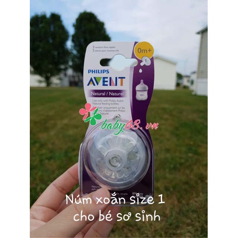 Núm ti thay thế Philips Avent đủ size