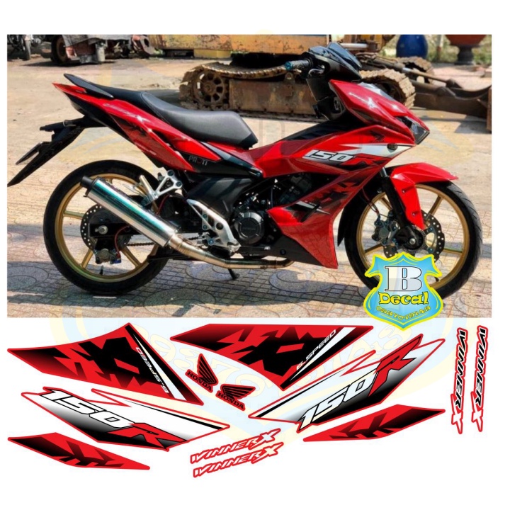 ( Quí khách vui lòng mang ra tiệm cho thợ dán ) Tem winner X đỏ