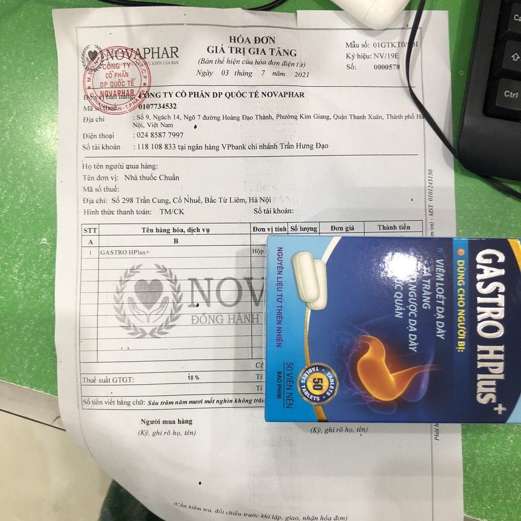 GASTRO HPlus, giảm triệu chứng nóng rát thượng vị đầy bụng, ợ hơi, ợ chua