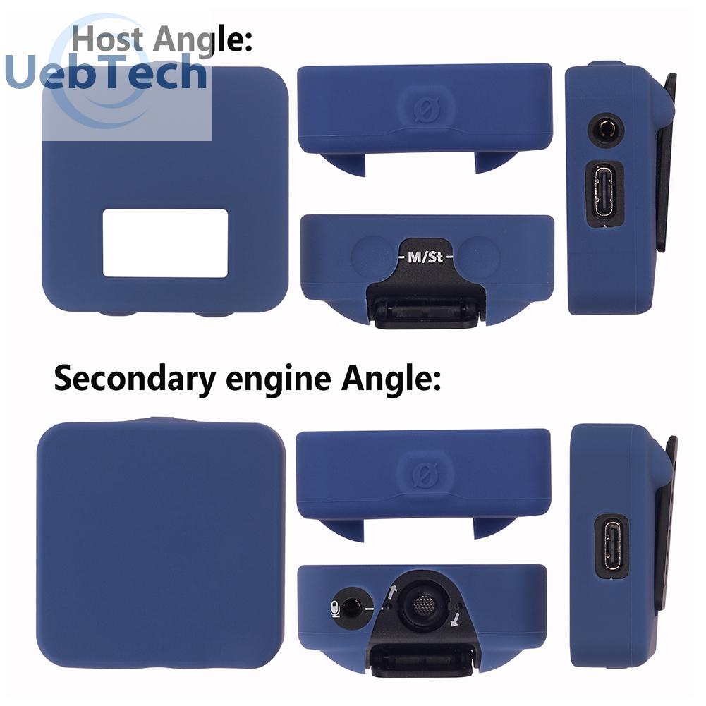 Uebtech 3pcs Dustproof Silicone Protective Case for RODE Wireless Go II Microphone