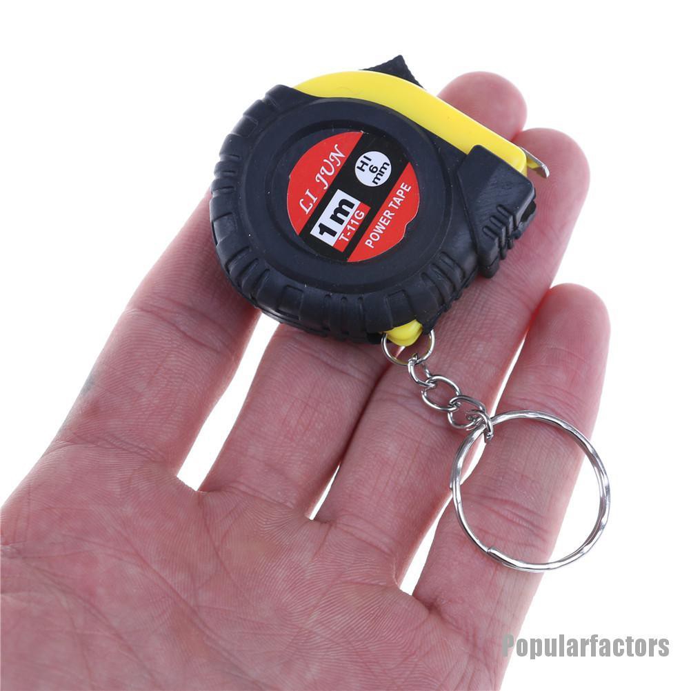 Thước dây nhựa gắn móc khóa mini tiện dụng 1m