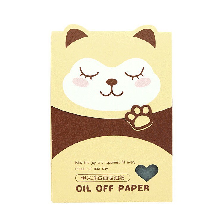 Giấy Thấm Dầu Than Hoạt Tính Oil Off Paper OP24 ( Gói 80 Miếng )