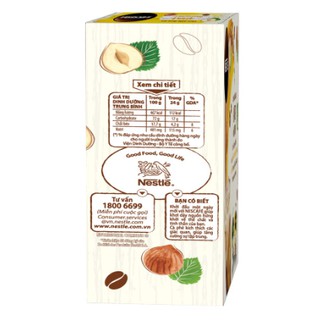 Cà phê hòa tan NESCAFÉ Latte Sữa Hạt Vị Hạt Phỉ (Hộp 10 gói x 24g)