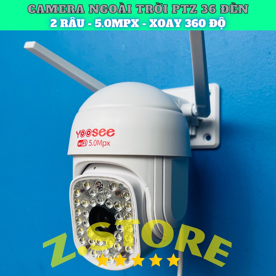 Camera Yoosee PTZ 36Led ban đêm có màu, hồng ngoại - Camera trong nhà xoay 360 ptz 36 leg