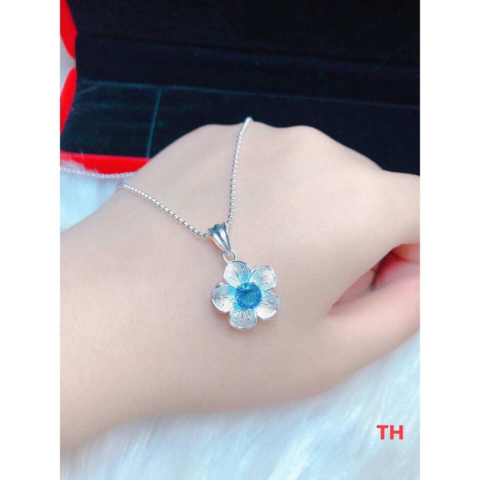 DÂY CHUYỀN BI NHỎ MẶT HOA CAO CẤP BẠC TA