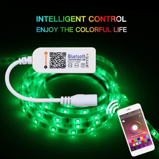Bộ 2 điều khiển đèn led mini bluetooth / wifi cho 5050 3528 rgb