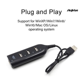 Bộ Chia 4 Cổng USB 2.0 Tốc Độ Cao Cho PC / Laptop
