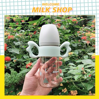 Tay cầm Silicon cánh tiên - lắp vừa nhiều bình cổ rộng Moyuum, Pigeon, Lanshions..